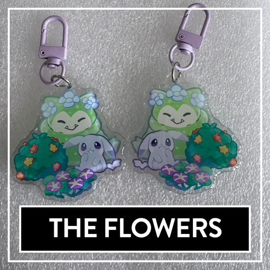 The Flowers double-sided Acrylic Keychain