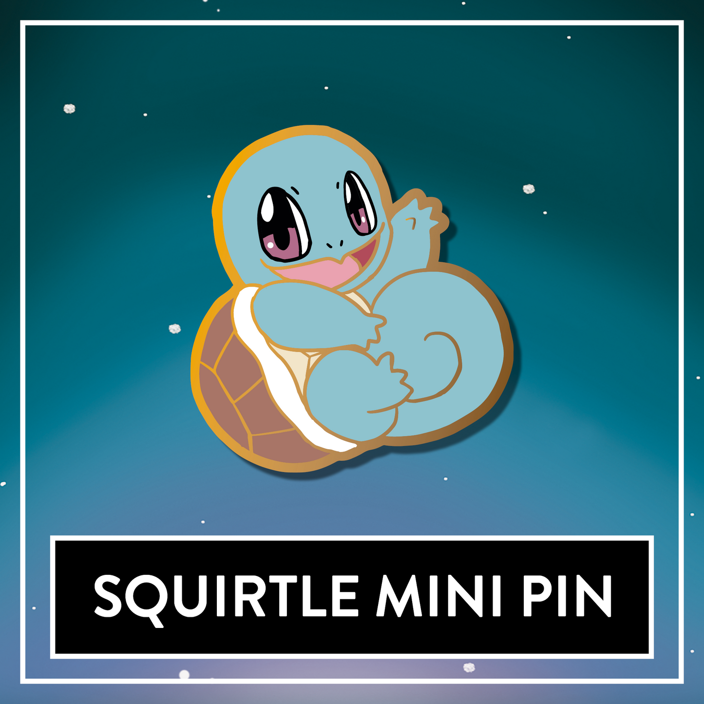 Squirtle Mini Starter Hard Enamel Pin