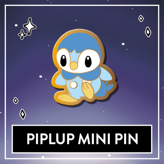 Piplup Mini Starter Hard Enamel Pin - July 2025 Patreon PinClub Fanart Pin