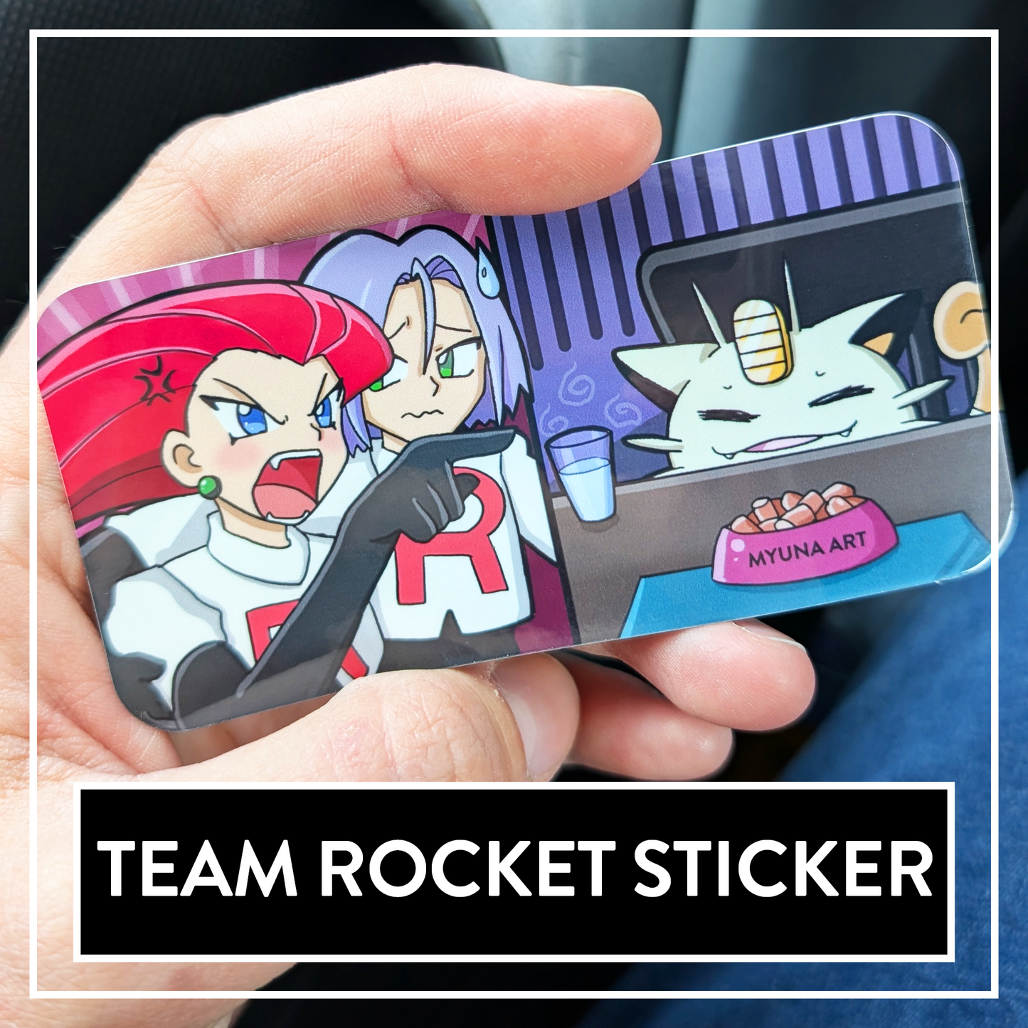 Team Rocket Meme Vinyl Sticker