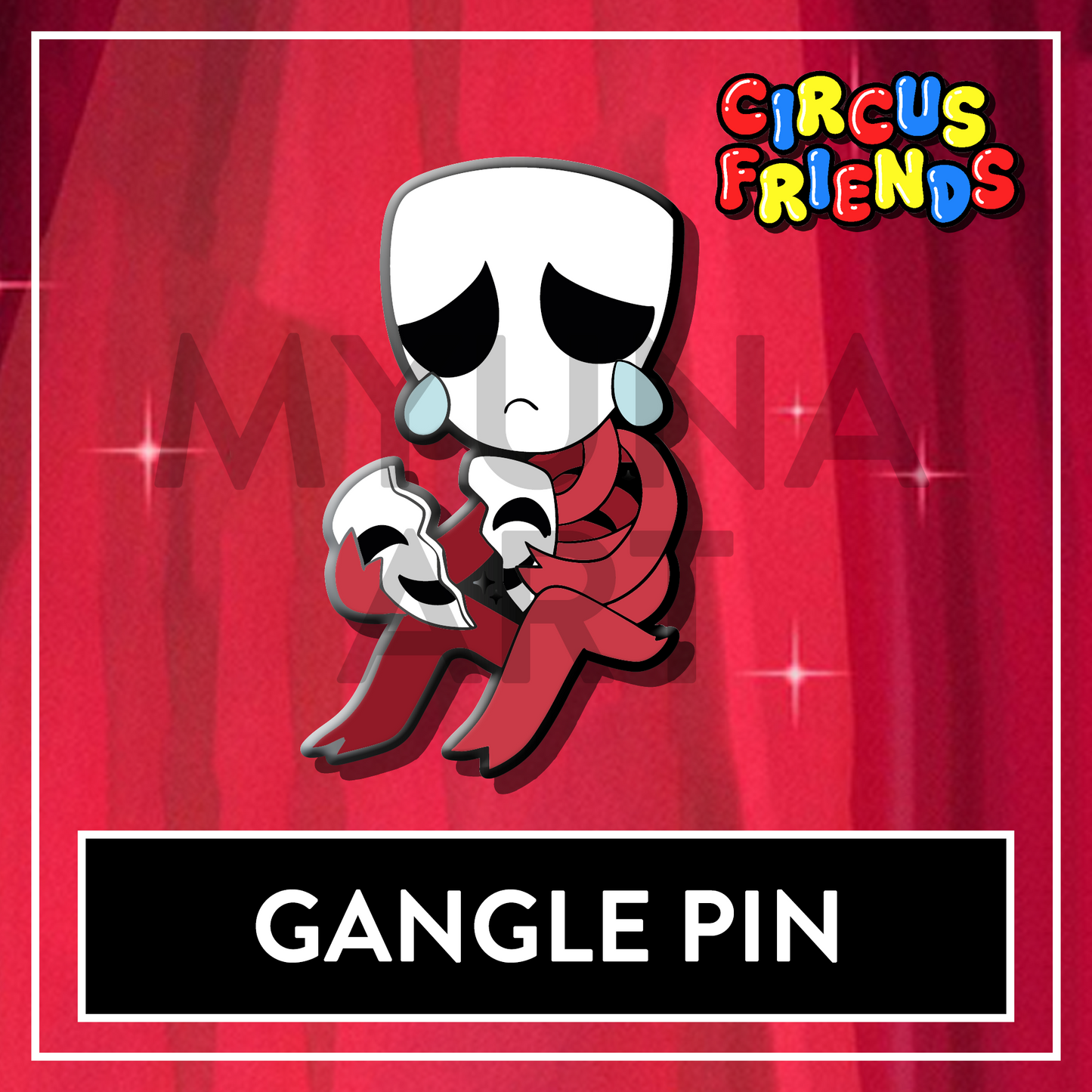 PREORDER Gangle The Amazing Digital Circus Enamel Pin - Circus Friends TADC pin