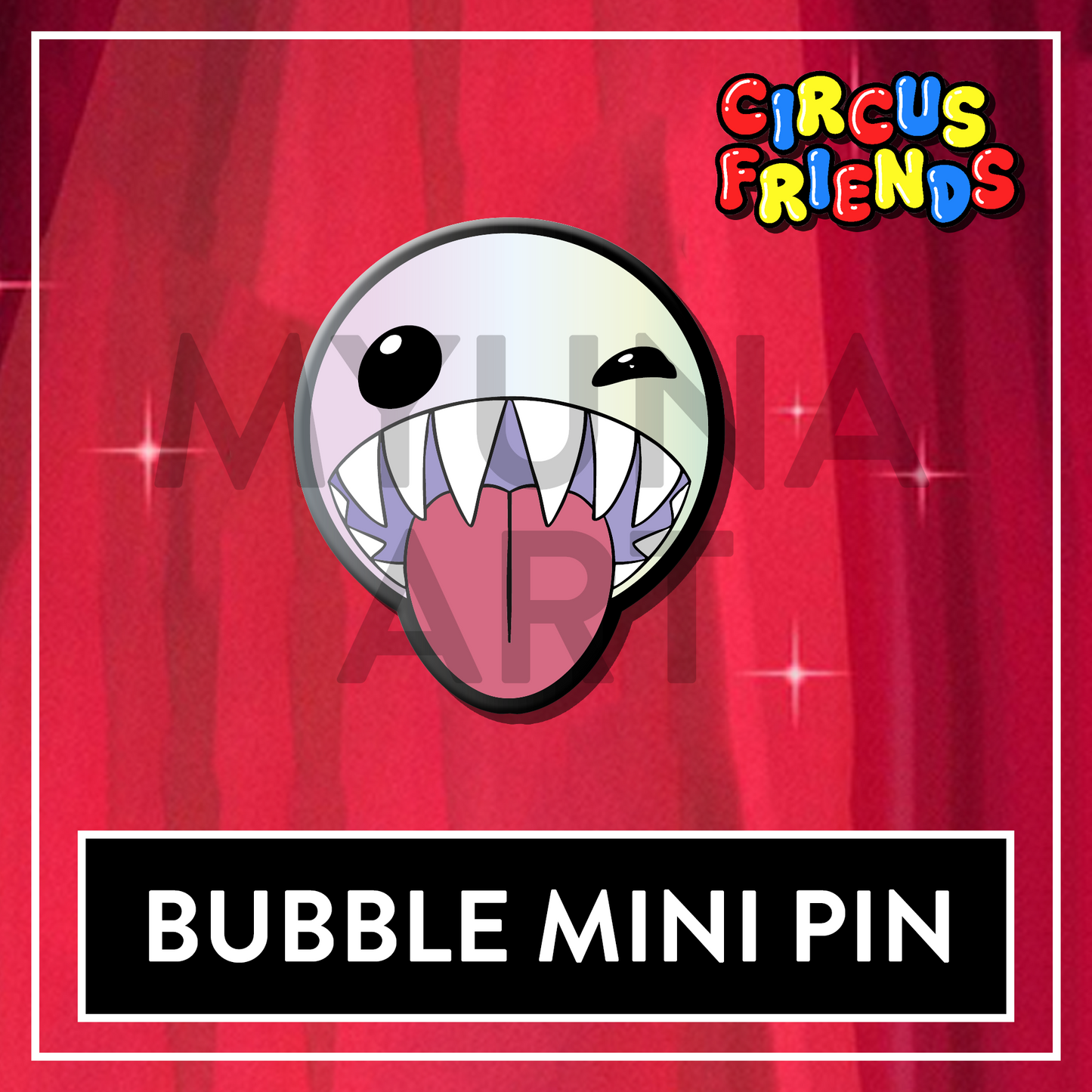 PREORDER Bubble The Amazing Digital Circus Enamel Mini Pin - Circus Friends TADC pin