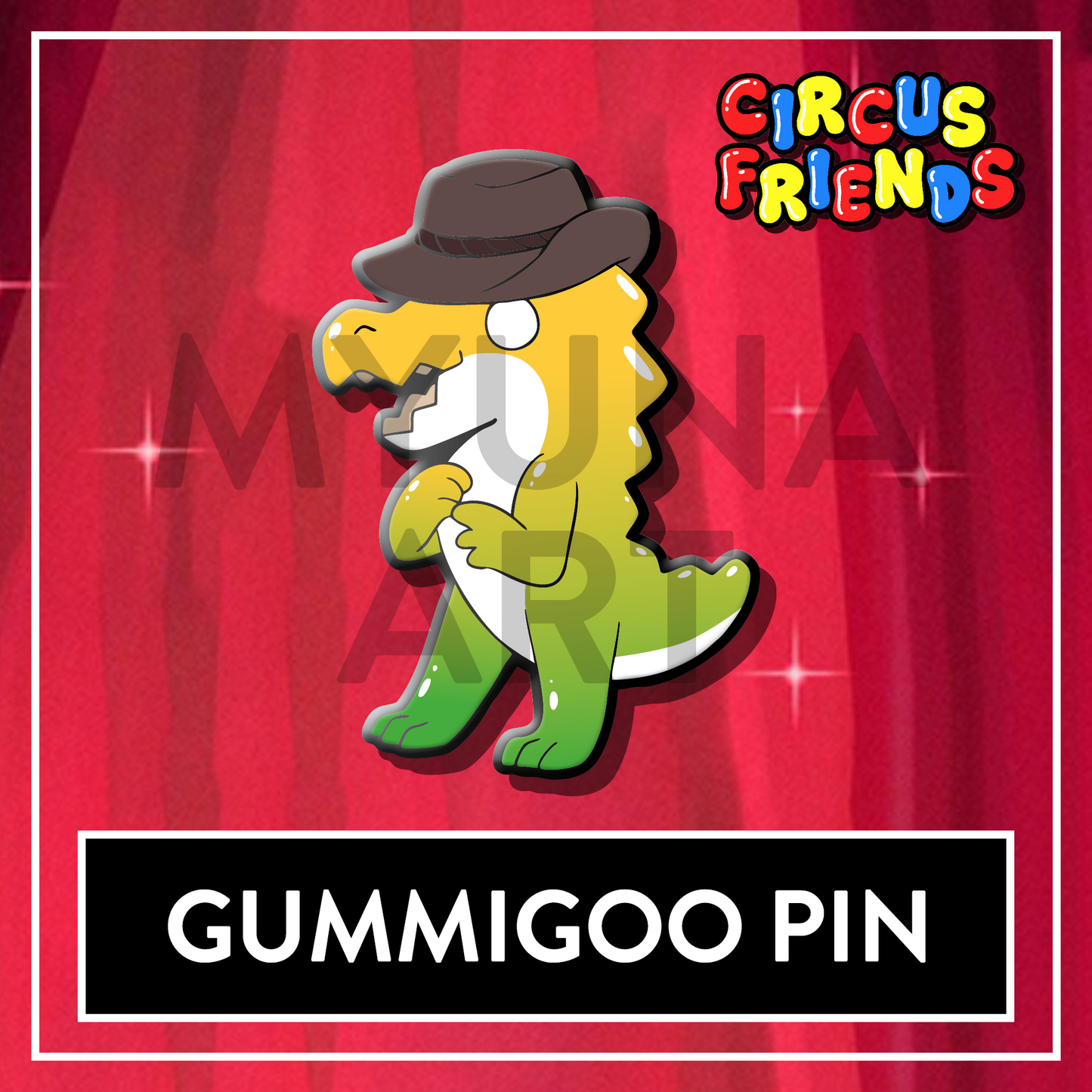 PREORDER Gummigoo The Amazing Digital Circus Enamel Pin - Circus Friends TADC pin