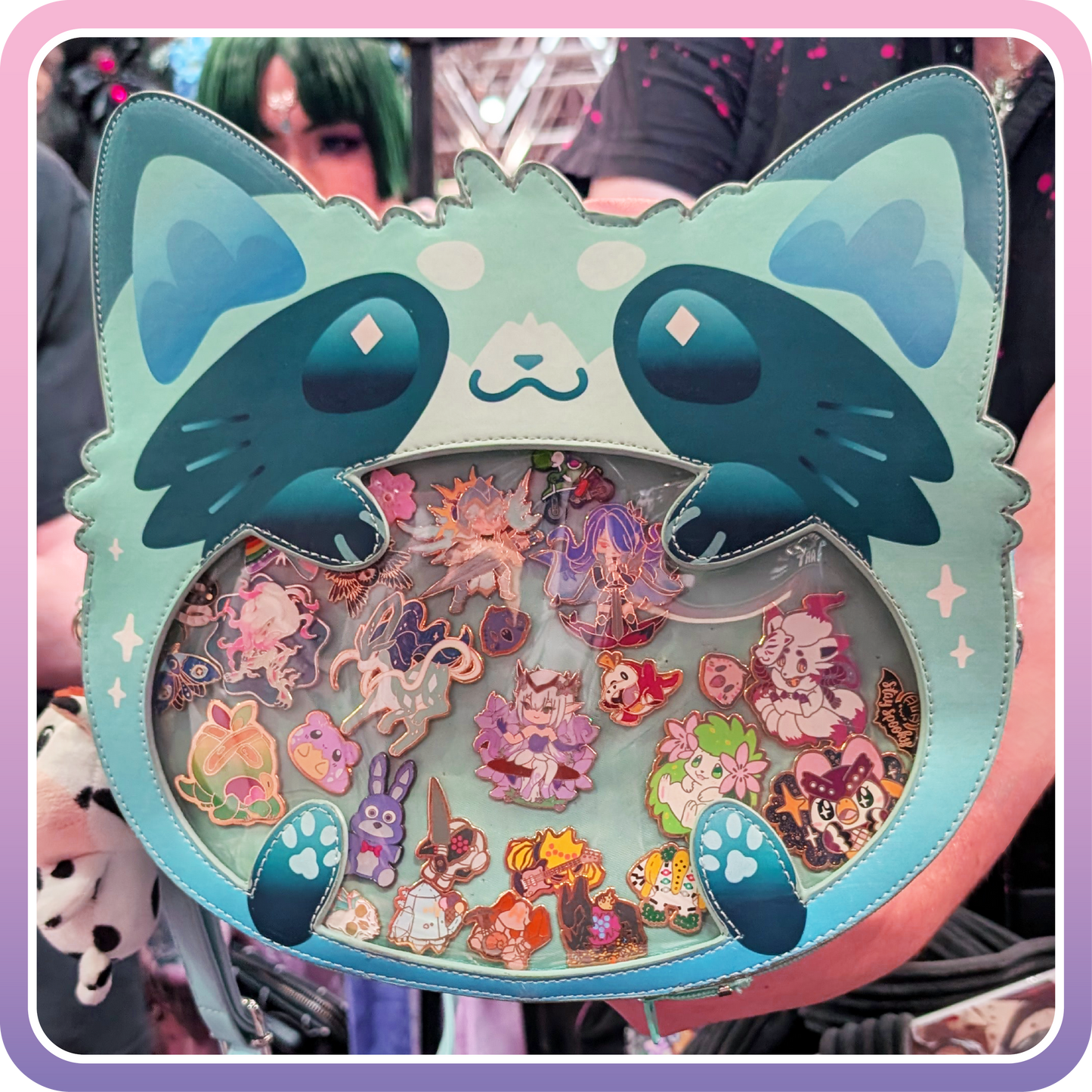 Kawaii Kompanions Ita Bag Bundle Teal Raccoon
