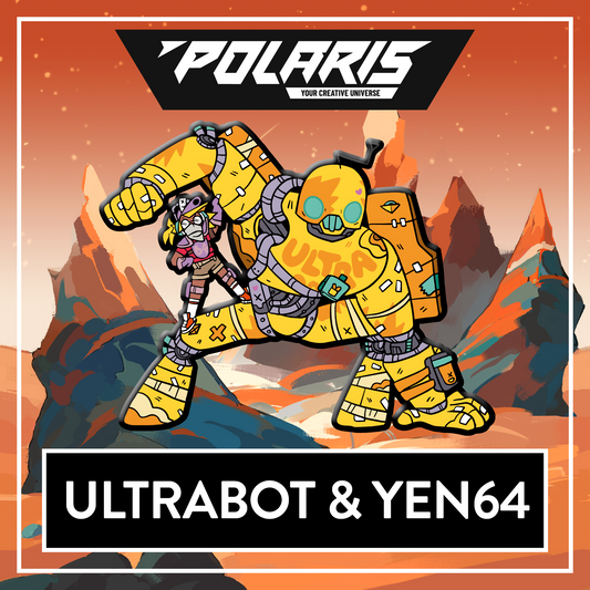Ultrabot & Yen64 Official POLARIS x Myuna Art Limited Edition Enamel Pin