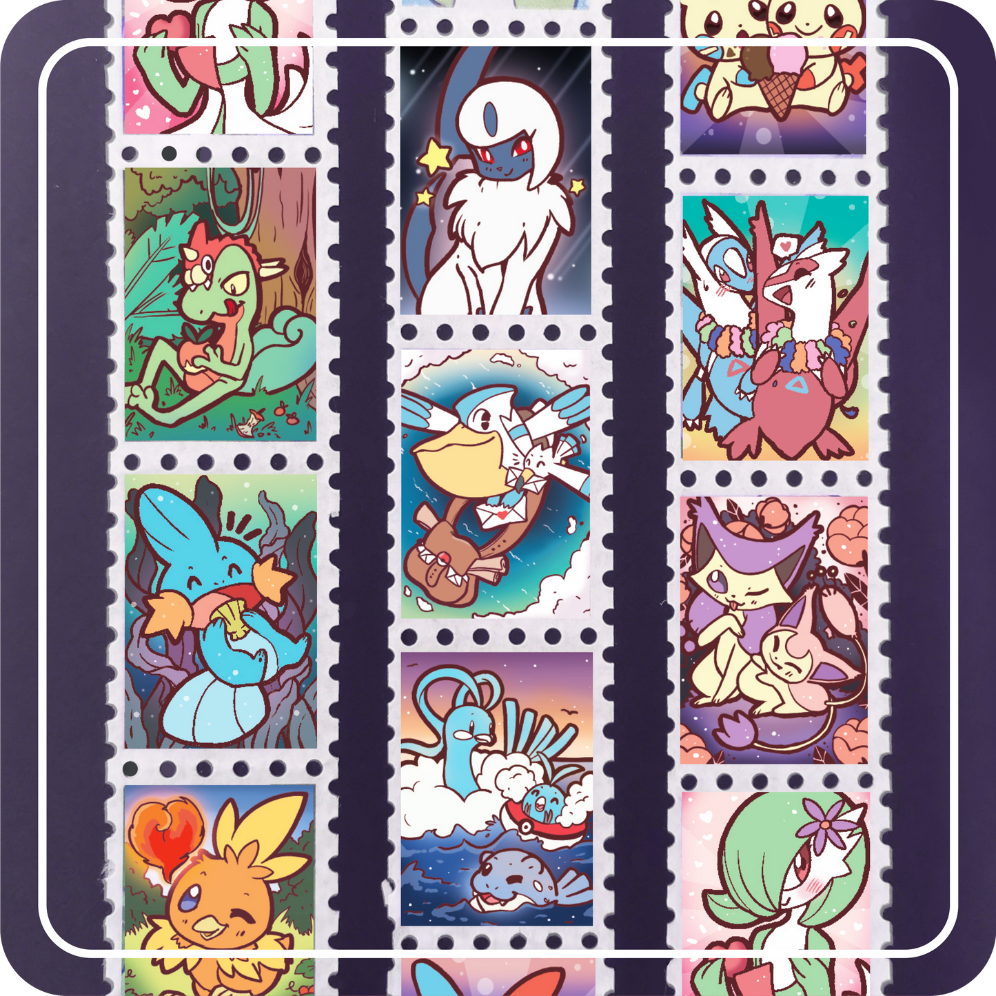 Stamp Washi Tape "Greetings from Hoenn"