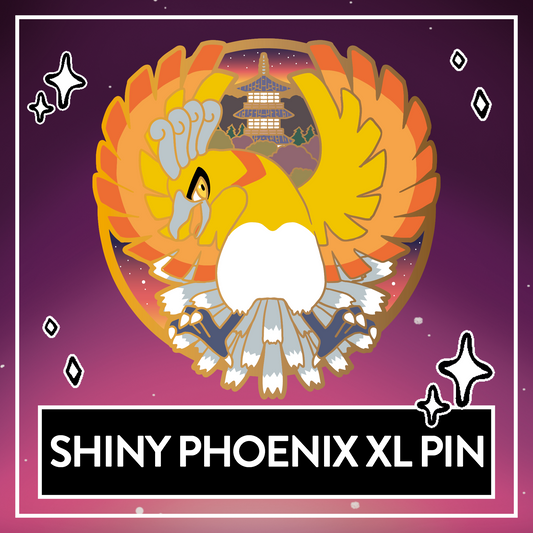 #0250 Shiny Phoenix XL Hard Enamel Pin