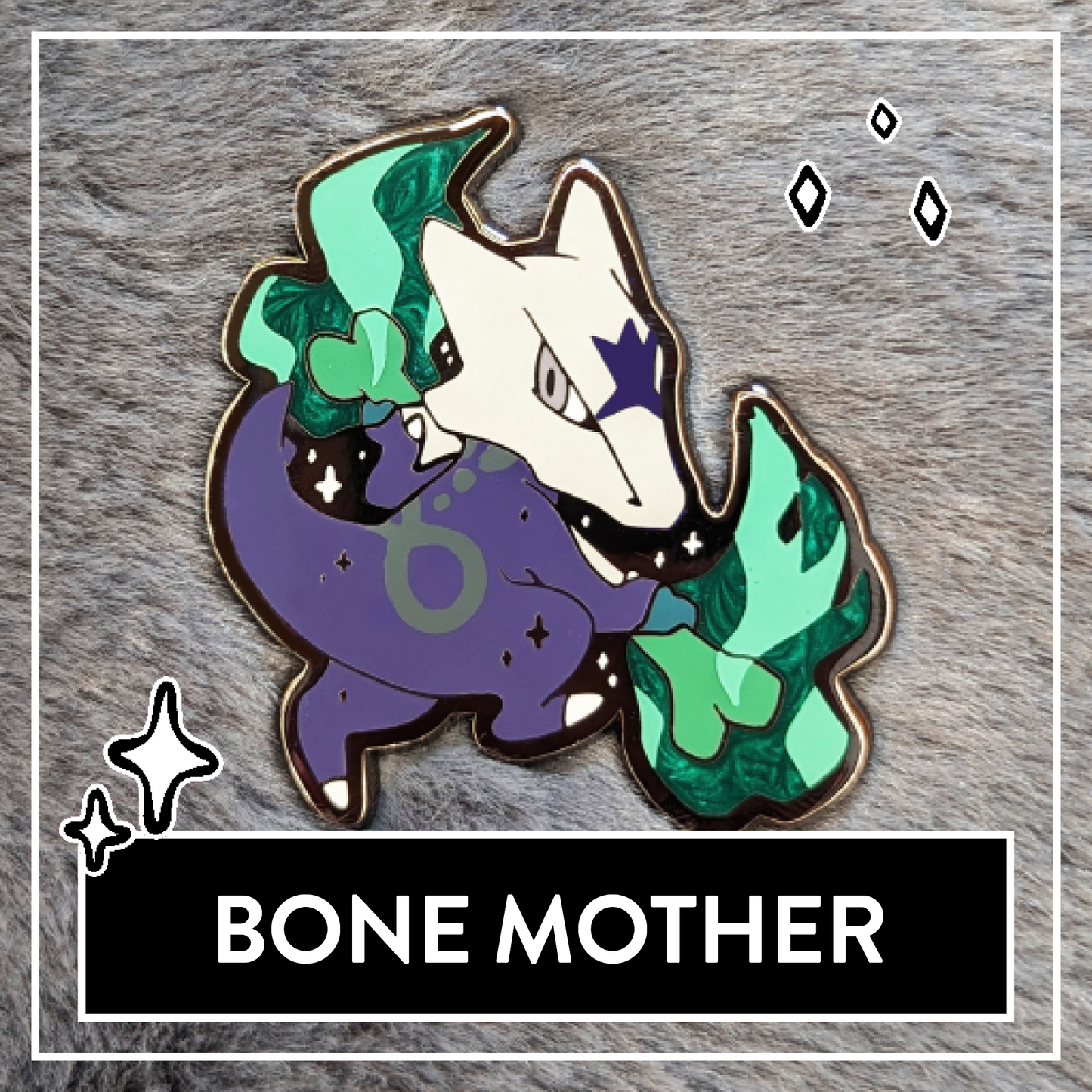 #0105 Bone Mother Hard Enamel Pin