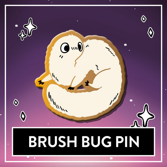 Brush Bug Witch Hat Atelier Enamel Pin