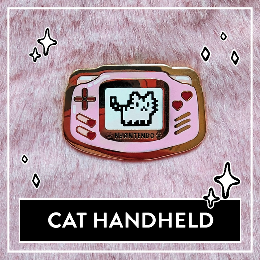 Paws'n'Pixels Cat Handheld enamel pin