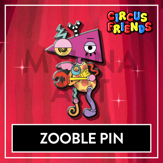 PREORDER Zooble The Amazing Digital Circus Enamel Pin - Circus Friends TADC pin