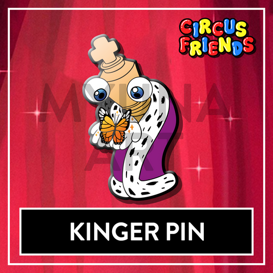 PREORDER Kinger The Amazing Digital Circus Enamel Pin - Circus Friends TADC pin