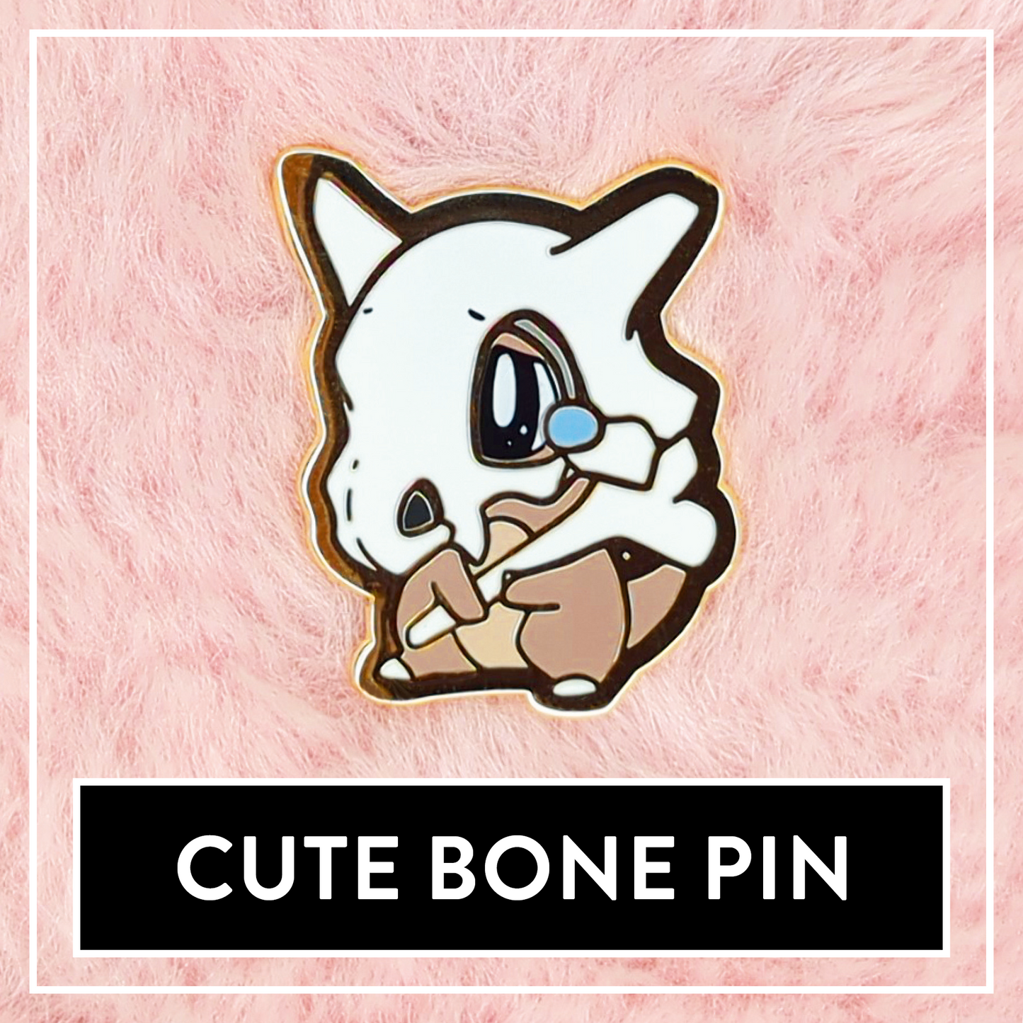#0104 Cute Bone Mini Hard Enamel Pin