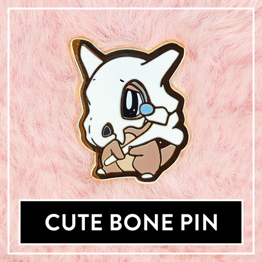 #0104 Cute Bone Mini Hard Enamel Pin