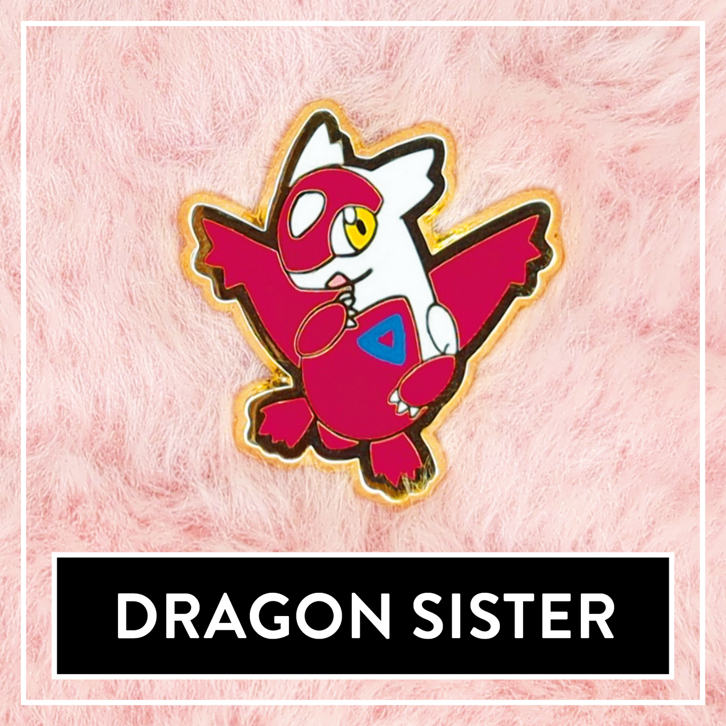 #0380 Dragon Sister Mini Hard Enamel Pin
