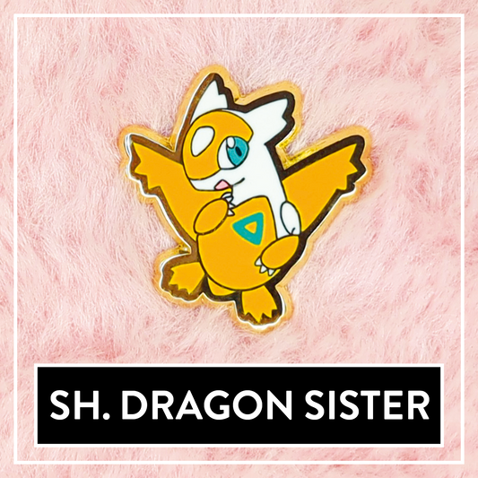 #0380 Shiny Dragon Sister Mini Hard Enamel Pin