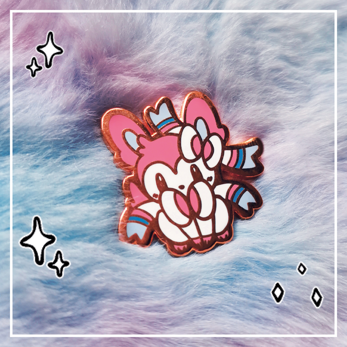 #0700 Fairy Fox Mini Hard Enamel Pin