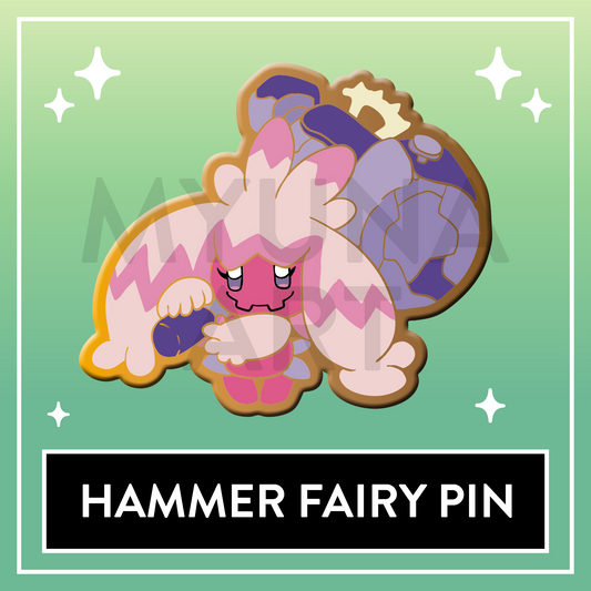 #0959 Hammer Fairy Hard Enamel Pin