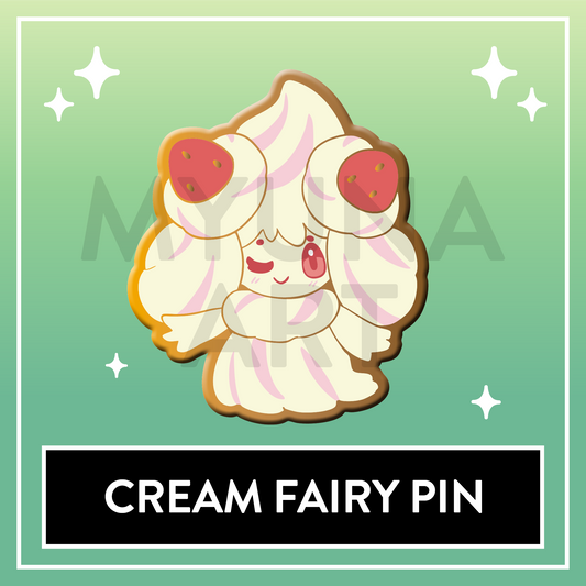 #0869 Cream Fairy Hard Enamel Pin