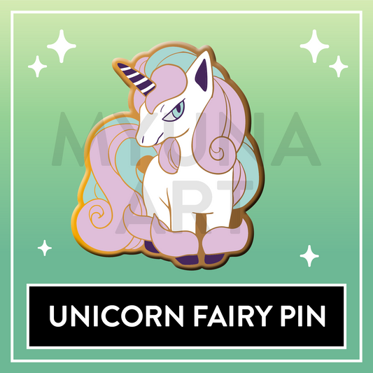 #0078 Unicorn Fairy Hard Enamel Pin