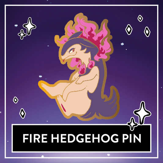 #0157 Fire Hedgehog Pin