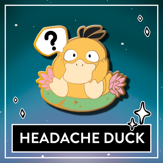 #0054 Headache Duck Hard Enamel Pin