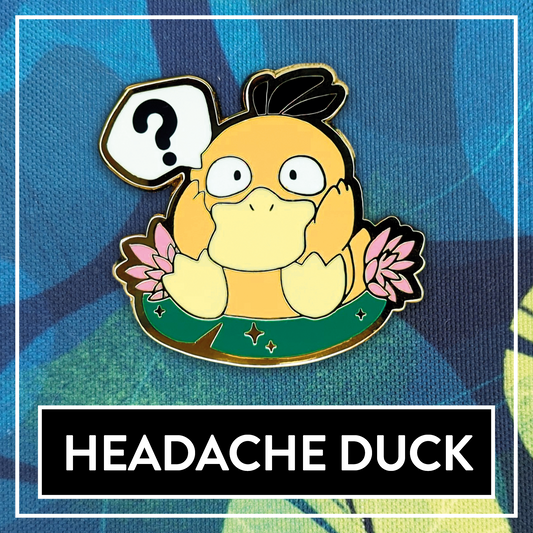 #0054 Headache Duck Hard Enamel Pin