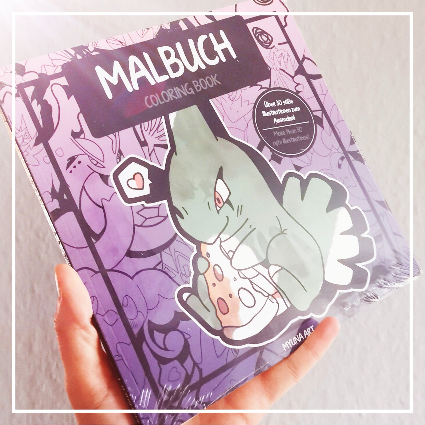 Cute Coloring Book with more than 30 artworks for children and adults