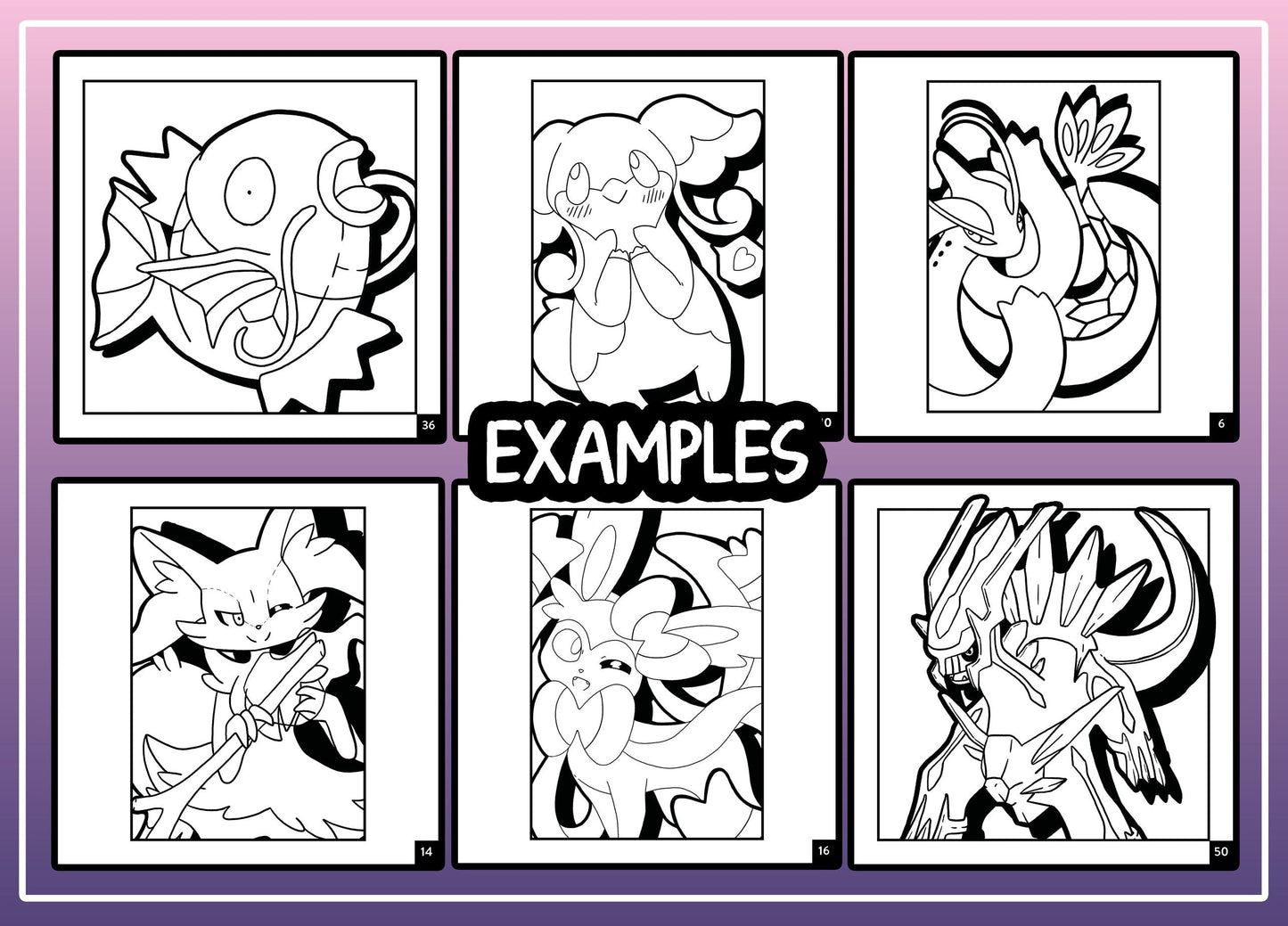 Cute Coloring Book with more than 30 artworks for children and adults