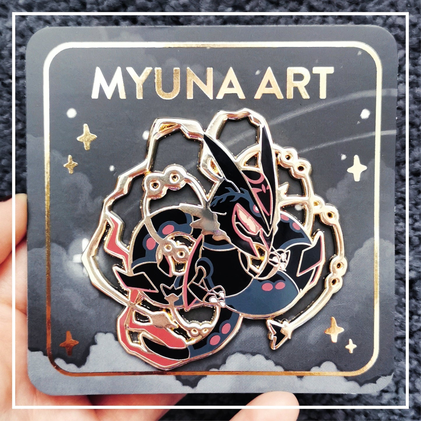 #0384 Mega Sky Dragon (Shiny) XXL Hard Enamel Pin