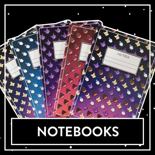 Cute Notebooks in 5 different designs