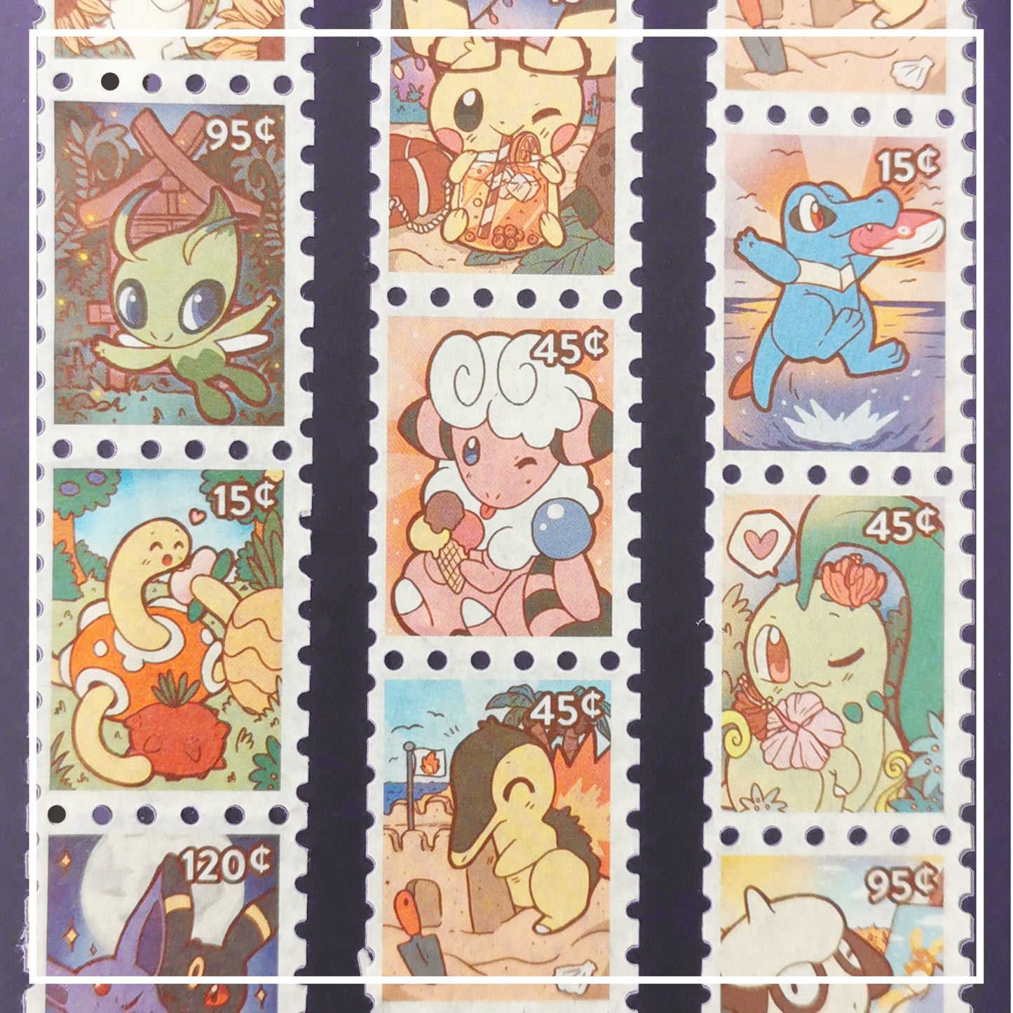 Stamp Washi Tape "Greetings from Johto"