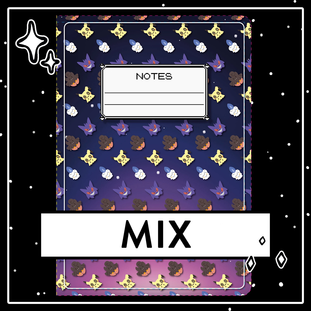 Cute Notebooks in 5 different designs