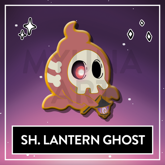 #0355 Shiny Lantern Ghost Hard Enamel Pin