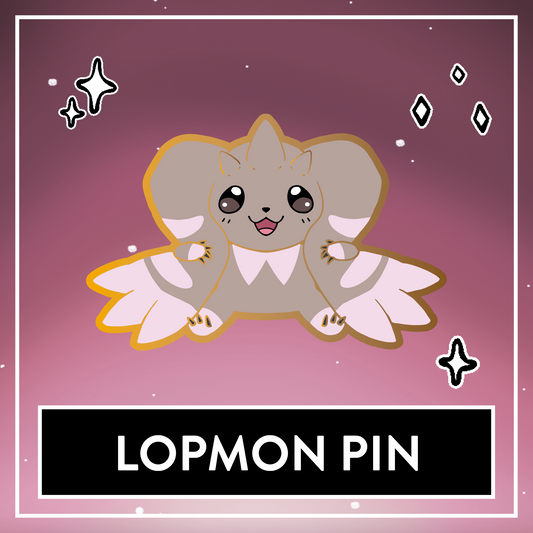 Lopmon Digimon Enamel Pin