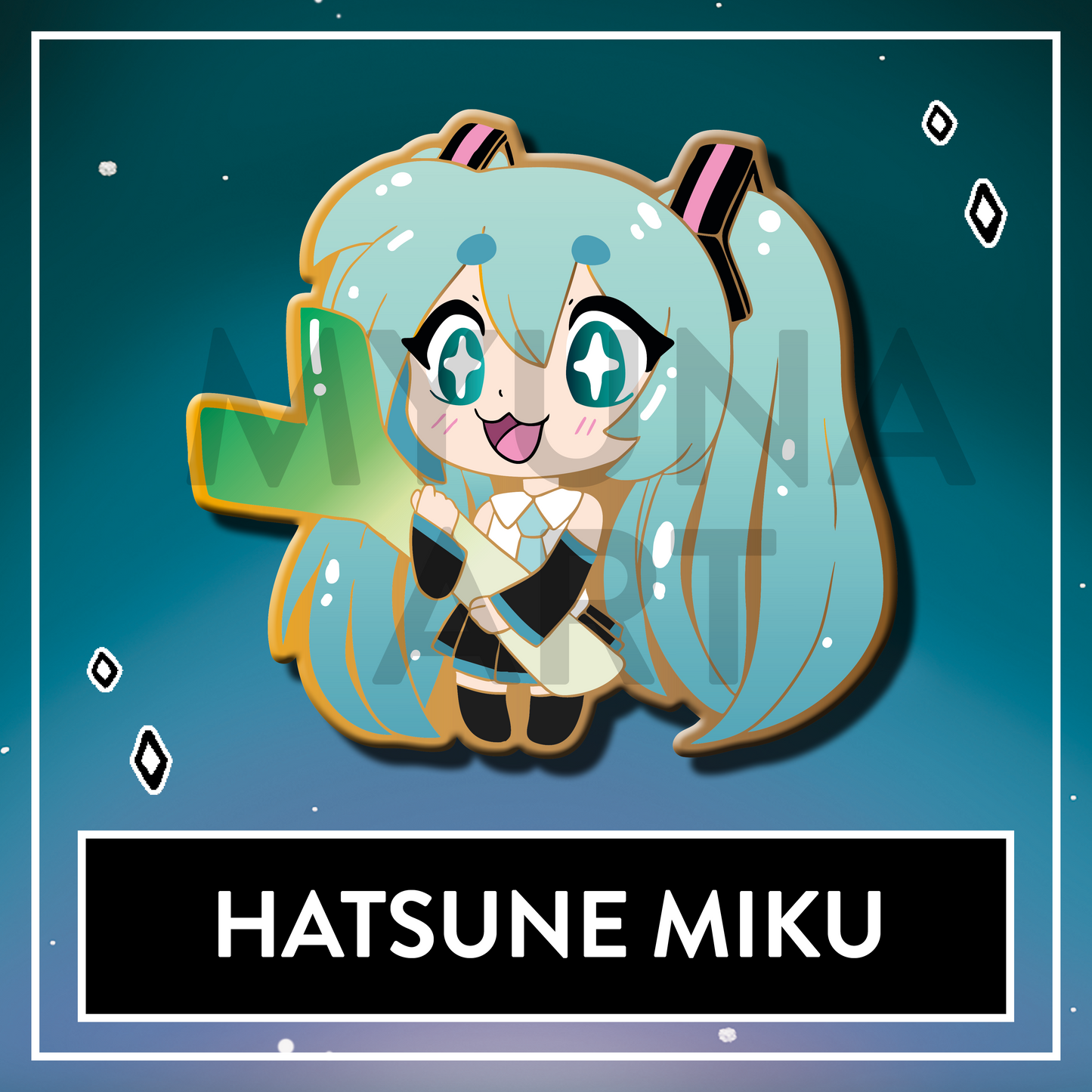 Hatsune Miku Hard Enamel Pin