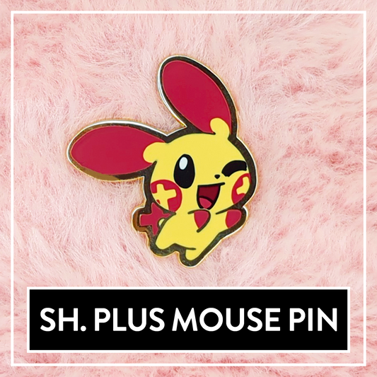 #0311 Shiny Plus Mouse Mini Hard Enamel Pin