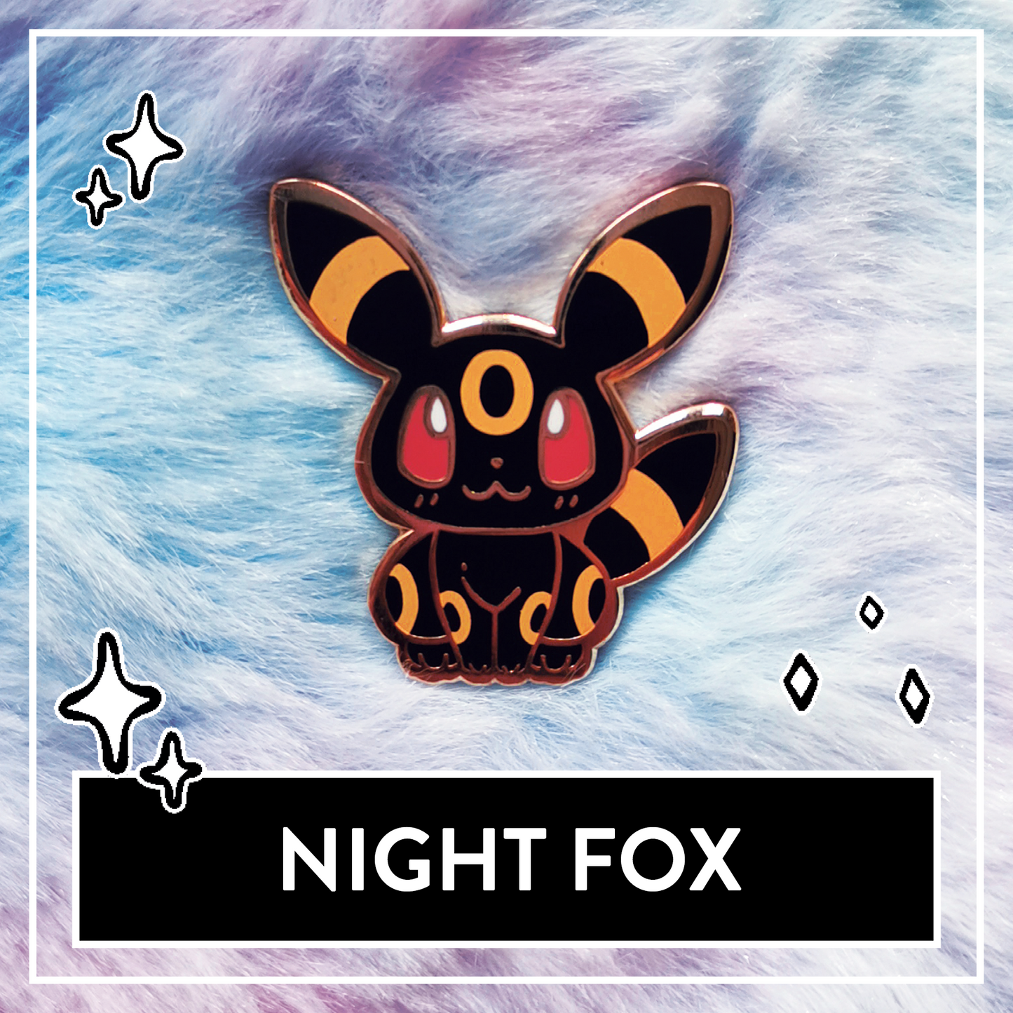 #0197 Night Fox Mini Pin