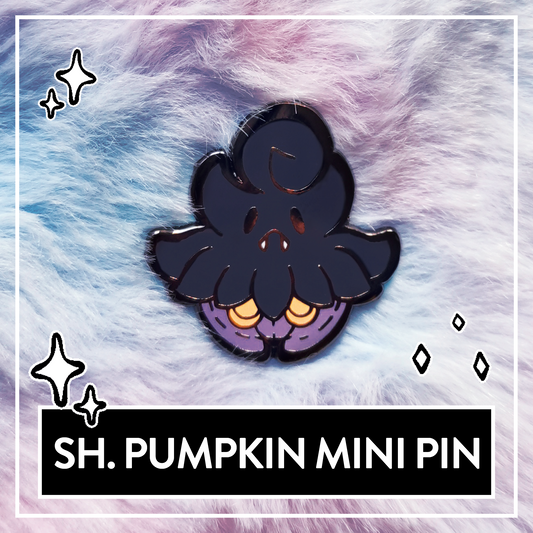#0710 Shiny Pumpkin Mini Pin