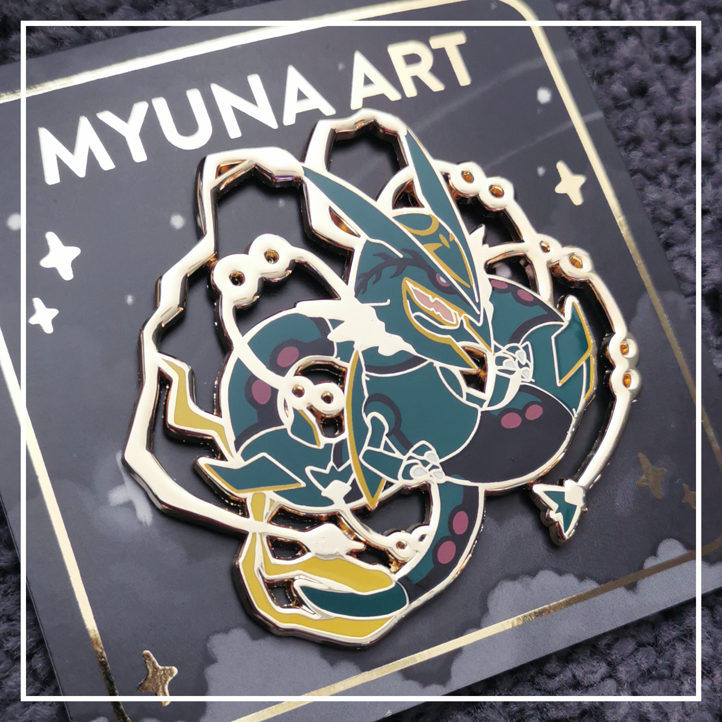 #0384 Mega Sky Dragon (Normal) XXL Hard Enamel Pin
