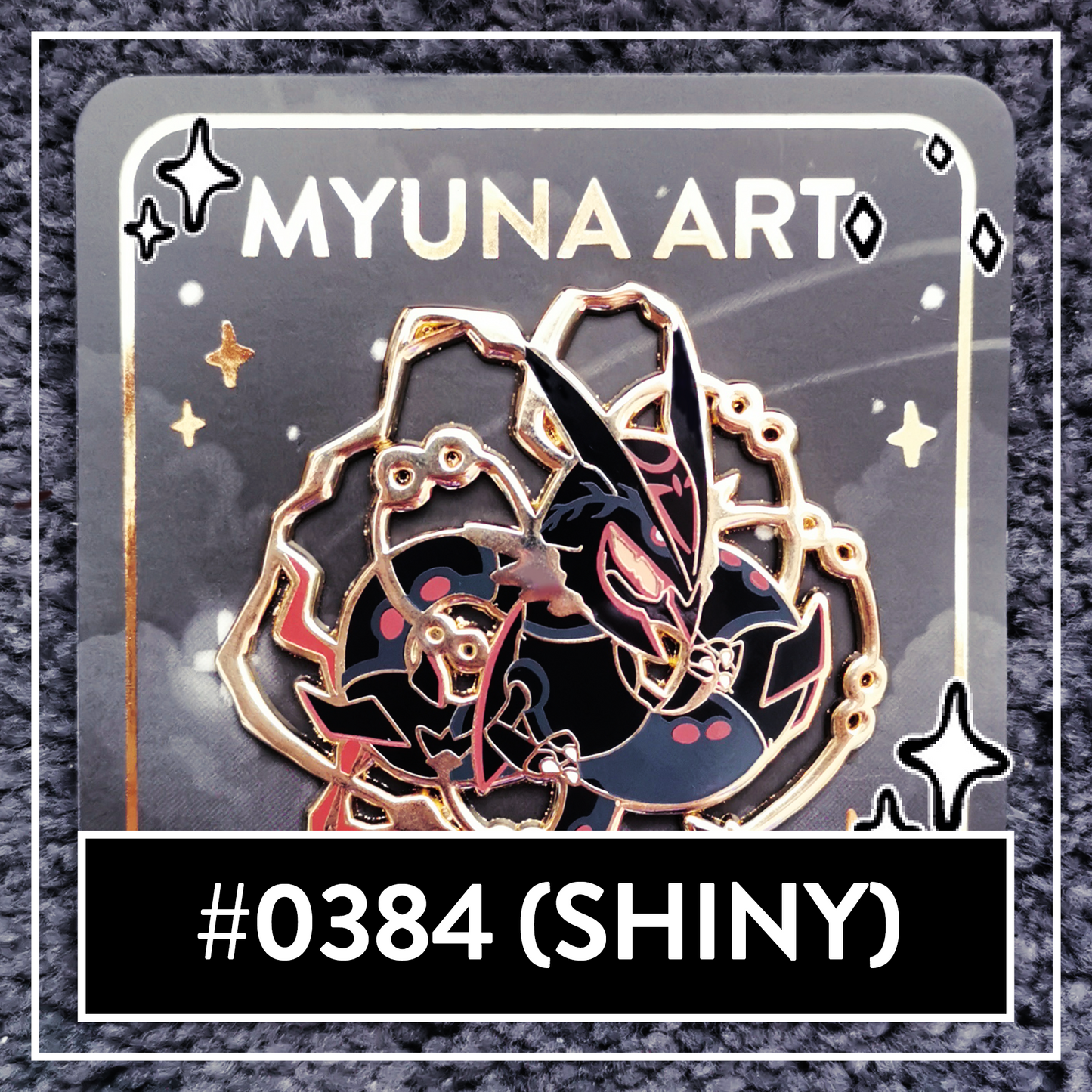 #0384 Mega Sky Dragon (Shiny) XXL Hard Enamel Pin