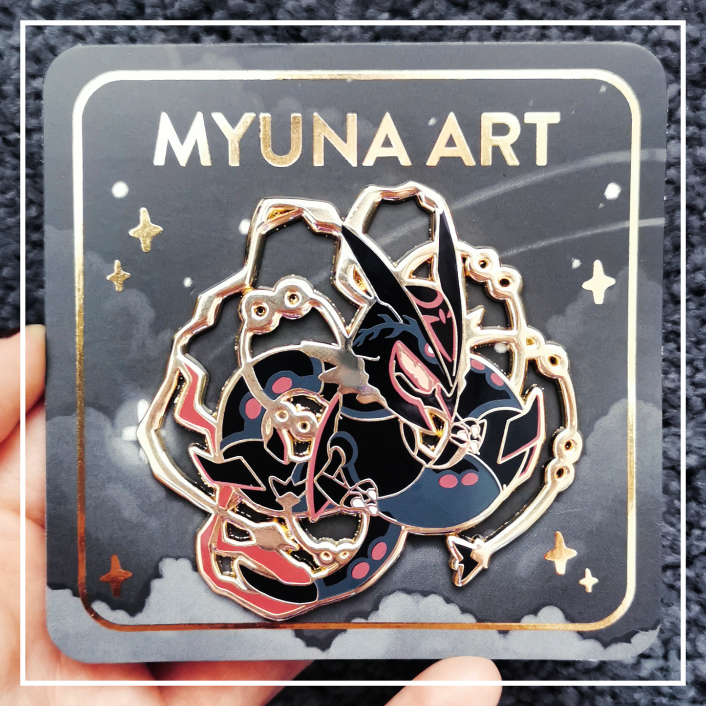 #0384 Mega Sky Dragon (Shiny) XXL Hard Enamel Pin