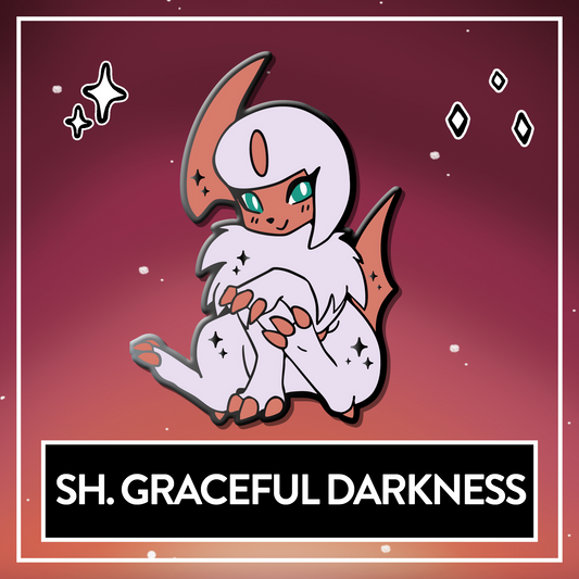 #0359 Shiny Graceful Darkness Hard Enamel Pin - September 2025 Patreon PinClub Pin