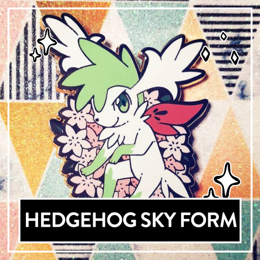 #0492 Flower Hedgehog Sky Form Hard Enamel Pin