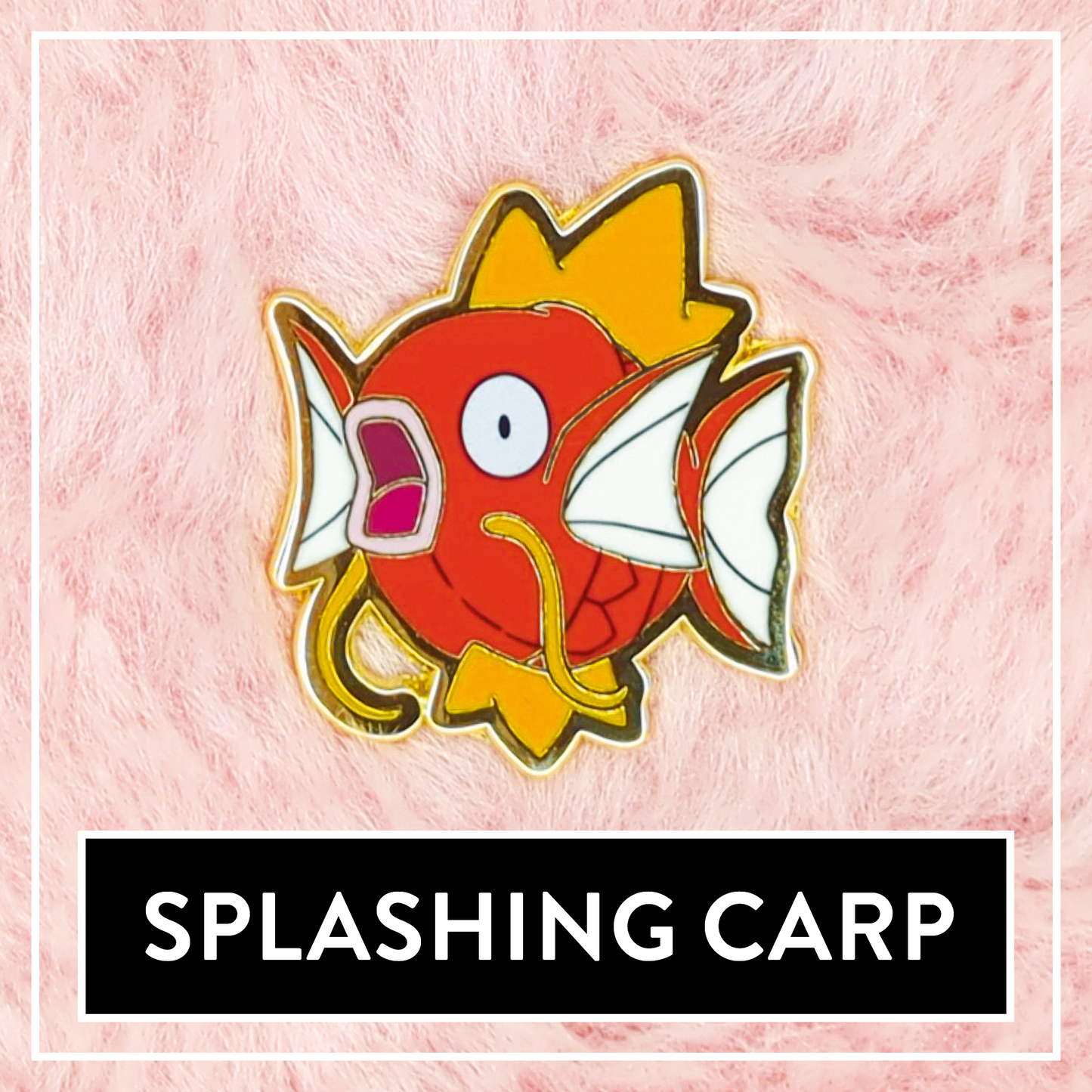 #0129 Splashing Carp Mini Hard Enamel Pin