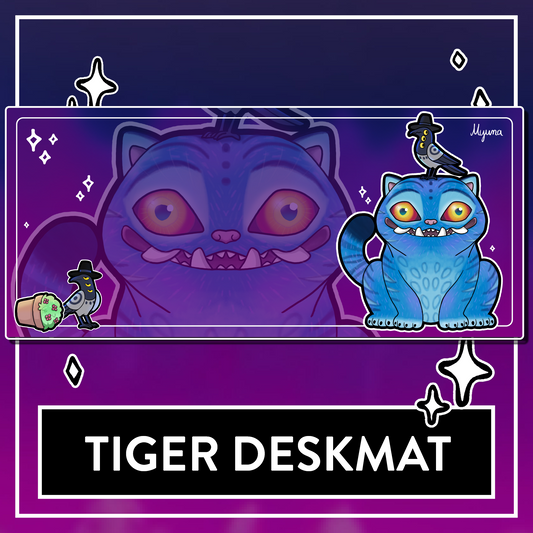 Tiger Deskmat - BIG KPop Mousepad, Computer & Desktop Mat, 90x40cm