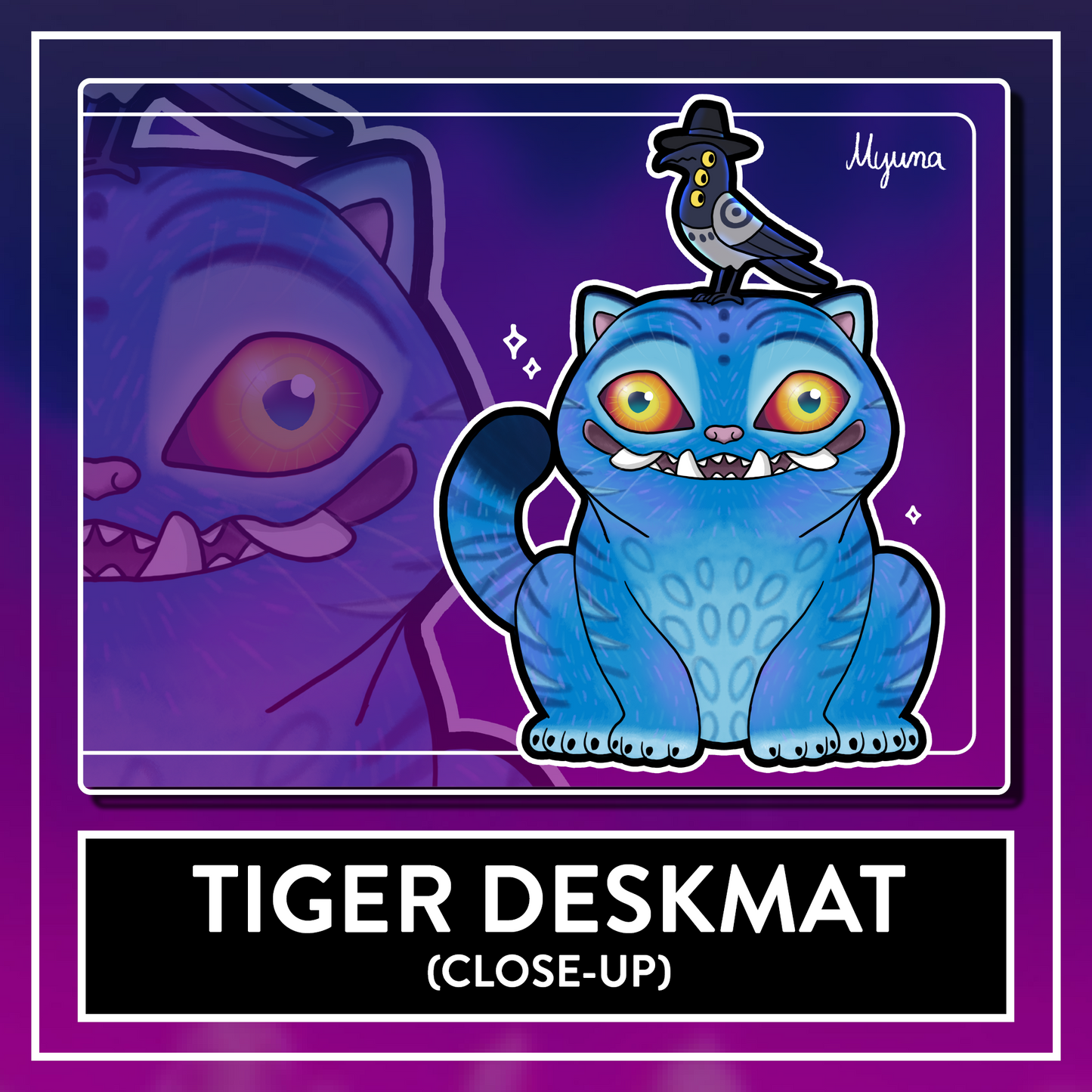 Tiger Deskmat - BIG KPop Mousepad, Computer & Desktop Mat, 90x40cm