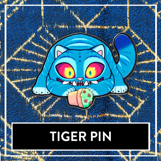 Tiger Enamel Pin - KPop Animal Demon Pins