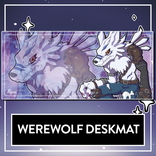 Werewolf Deskmat - BIG Gaming Mousepad 90x40cm