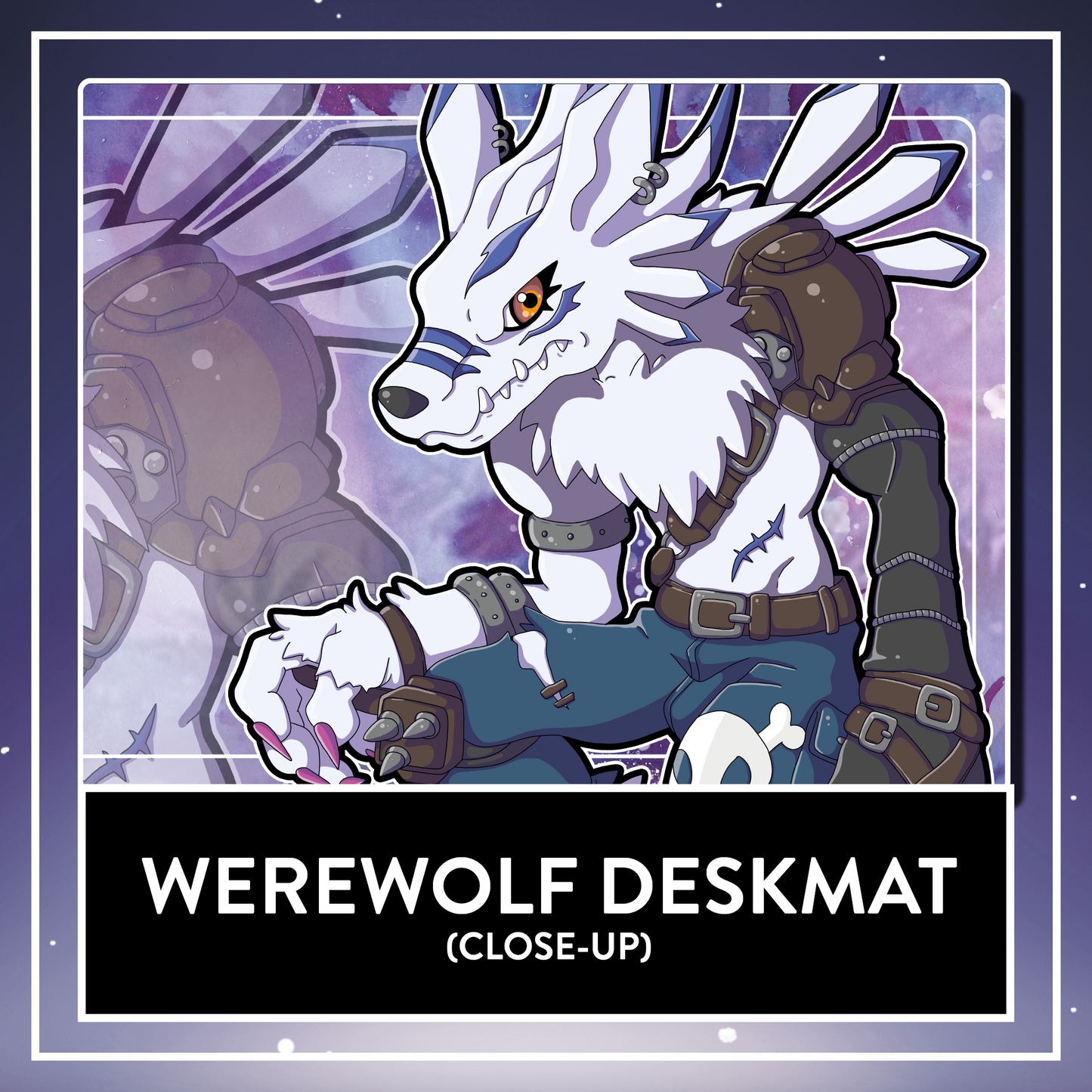 Werewolf Deskmat - BIG Gaming Mousepad 90x40cm